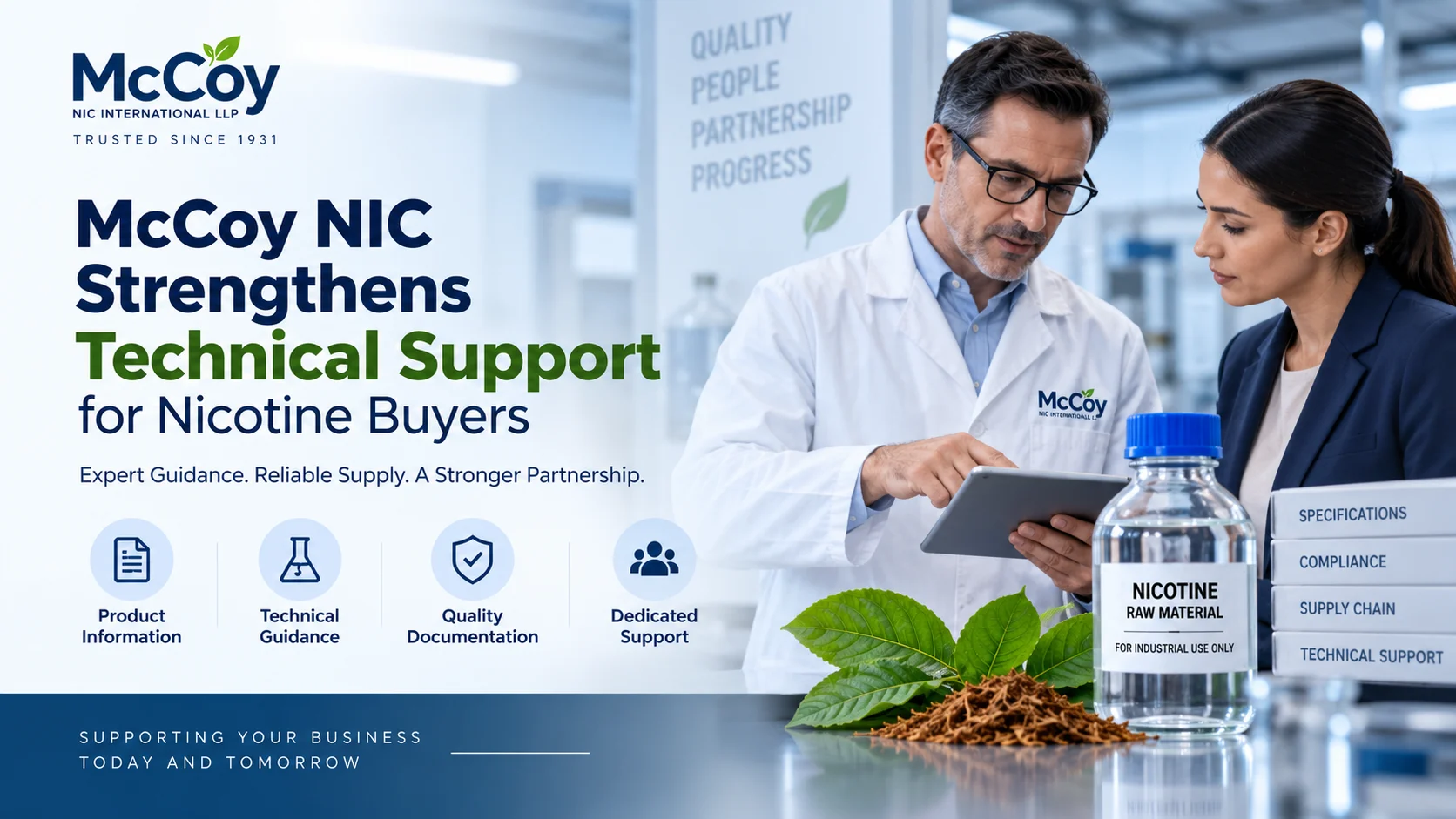 McCoy NIC technical support for nicotine buyers