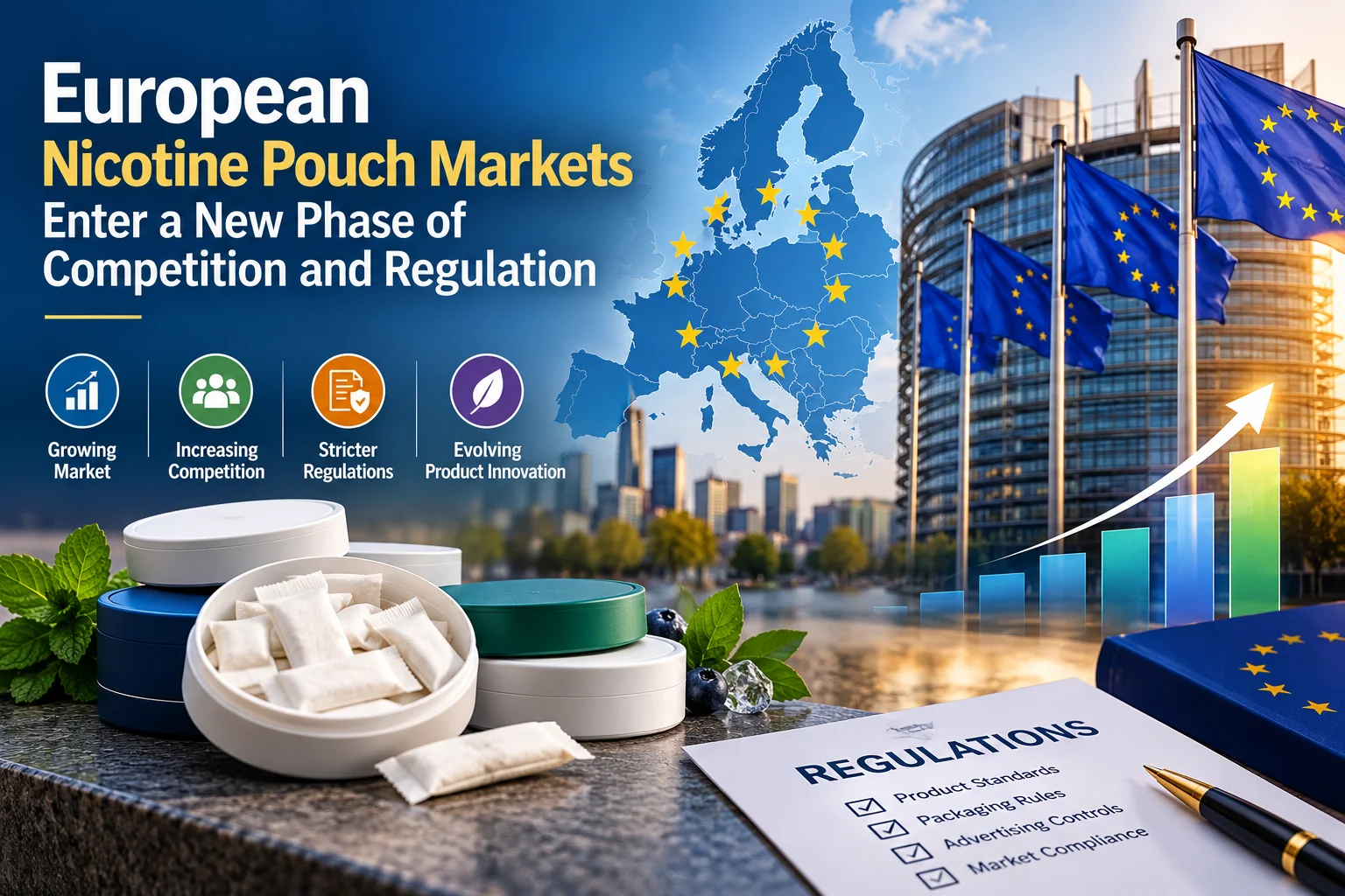 European nicotine pouch markets facing increased competition and changing regulations