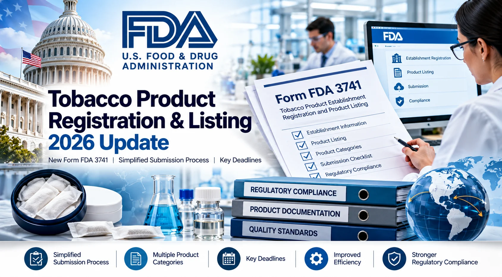 US FDA tobacco product registration and regulatory compliance update 2026.