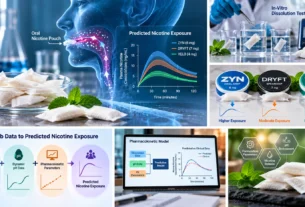 2026 research model predicting nicotine exposure from oral nicotine pouches using dissolution, pH and pharmacokinetic data.