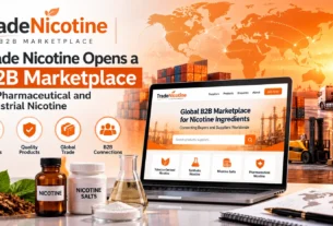 Trade Nicotine B2B nicotine marketplace homepage