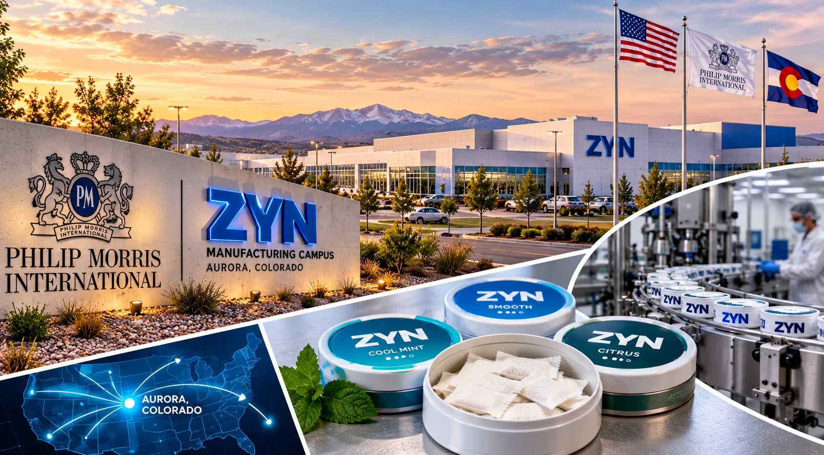 Philip Morris ZYN manufacturing campus in Aurora Colorado