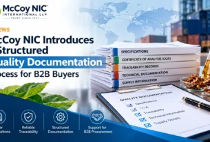 Nicotine quality documentation process for B2B buyers, including specifications, COA, traceability and technical documentation