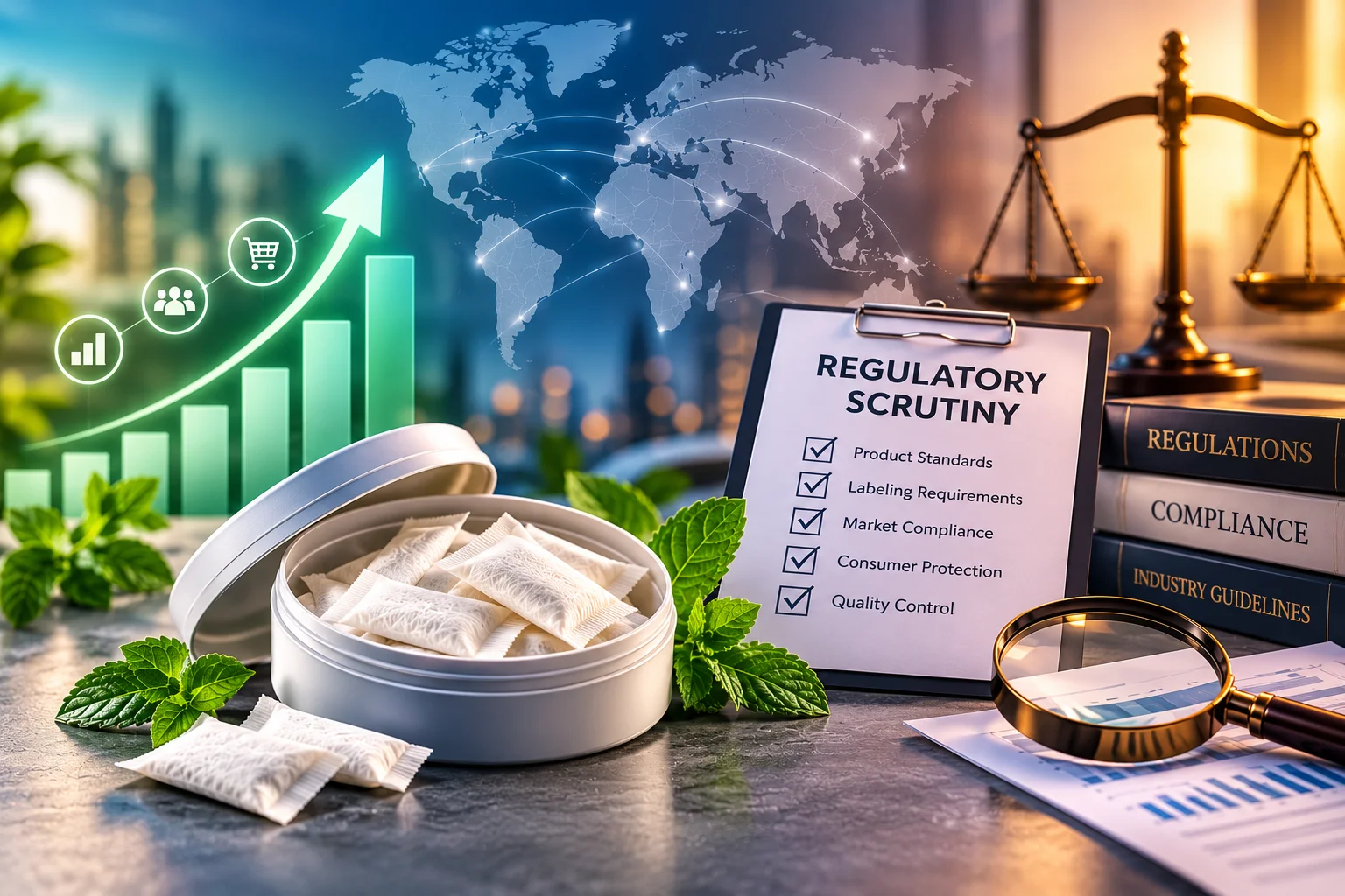 Nicotine pouch market growth and increasing regulatory scrutiny