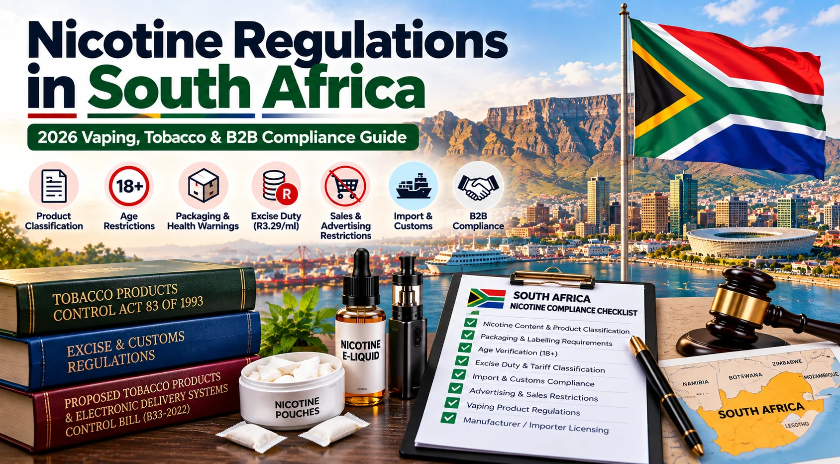 Nicotine regulations in South Africa 2026 for vaping tobacco and B2B compliance