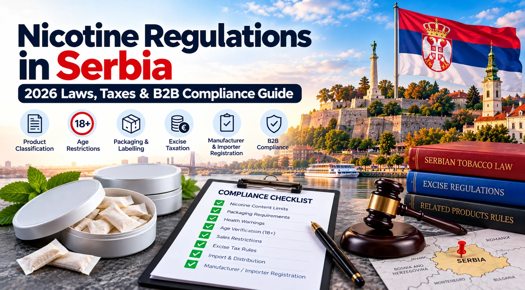 Nicotine regulations in Serbia 2026 for B2B compliance