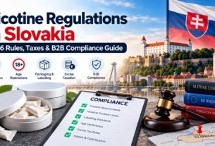 Nicotine regulations in Slovakia 2026 for B2B compliance